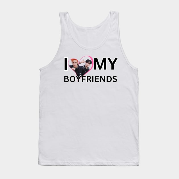 Kpop Stray Kids Bang Chan and Changbin I Love My Boyfriends Tank Top by StarBunnyDesigns